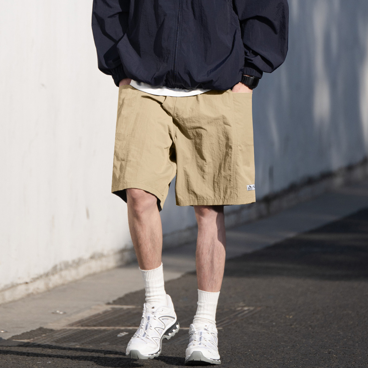[2.5折价84元]唐狮夏季男裤薄款吊裆宽松休闲短裤男士裤子夏季薄款裤子男休闲裤