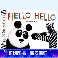 [正版]进口英文原版绘本 Hello Hello 你好你好 幼儿早教启蒙认知纸板书 动物颜色认知读本 他们都看见一只猫