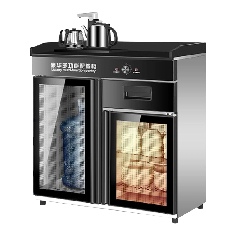 臻远ZY50429038配餐柜消毒碗柜茶水柜带抽屉调料台 烧水壶款