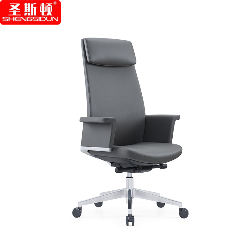 圣斯顿 牛皮经理椅 S-XRD360A 565*695*1215-1290mm 黑色 把