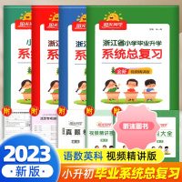 [精选好书 ] 2023阳光同学小学毕业升学系统总复习语文数学英语科学浙江专版全国版小学六年级升初中小考必刷真题卷知识点