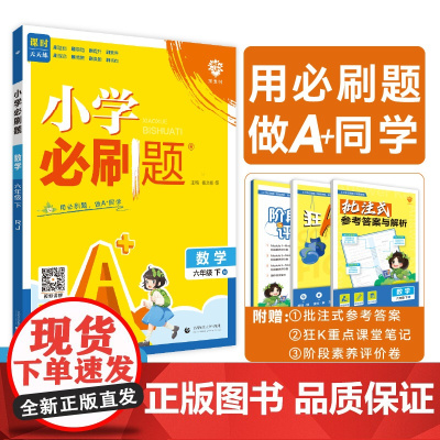 2025版理想树小学必刷题 六年级下册 数学 课本同步练习题 人教版