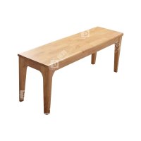 居将 JJ3121619 全实木长条凳餐桌凳换鞋凳床尾凳原木色1米