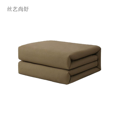 丝艺尚舒 棉被 新疆精品棉花棉被军绿色 2000x1500mm 3kg/条