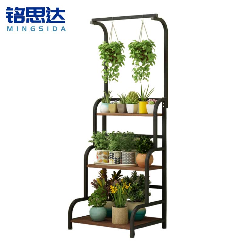 铭思达铁艺花架60*40*165cm个