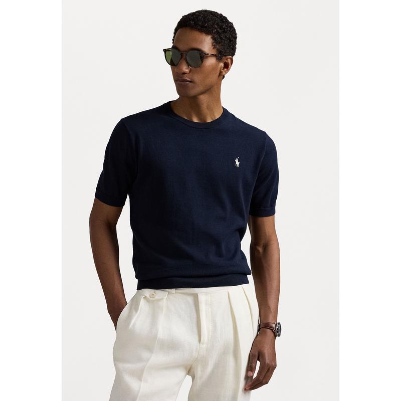 Ralph lauren圆领短袖T恤基础款简约直筒男装常规长度cm
