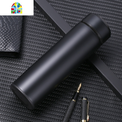 保温杯男女士便携304不锈钢水杯时尚真空不锈钢泡茶商务定制logo FENGHOU 黑350ml