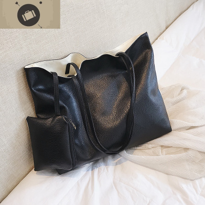 春夏新款欧美大容量单肩包软皮单肩大包时尚手提包街头女包沙滩银艾狄伊娃单肩包