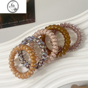 JiMi时尚电话线发圈头饰女高弹力耐用头绳不伤发皮筋简约气质扎头发绳