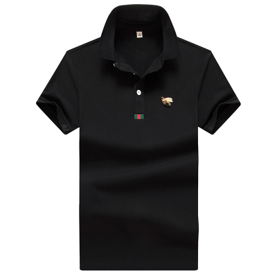 tonypaulo/汤尼保罗夏季修身纯棉短袖polo衫男条纹中.