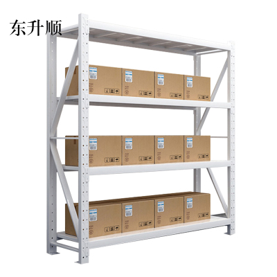 东升顺仓库仓储货架四层金属五金货架家用中型重型置物架展示架子200KG