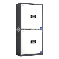 鑫星奈 钢制保密柜密码文件柜保密档案资料柜 灰白套色通双节电子锁