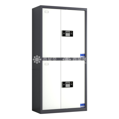 鑫星奈 钢制保密柜密码文件柜保密档案资料柜 灰白套色通双节电子锁