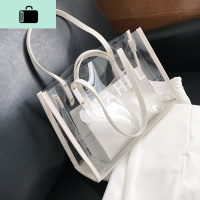 夏天百搭单肩包大容量女包包2020新款潮网红洋气透明果冻包腋下包NEW LAKE女士单肩包