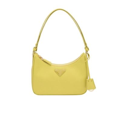 女式小牛皮单肩包时尚简约拉链设计可拆卸钥匙圈手提包