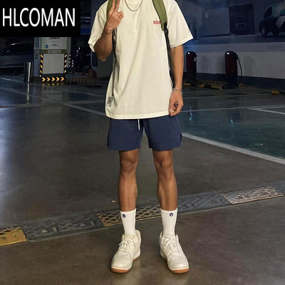 HLCOMAN美式短裤男夏季休闲四分不过膝梭织速干透气跑步运动裤训练篮球裤