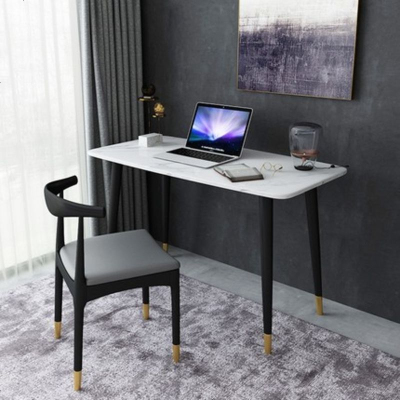 北欧大理石电脑桌家用轻奢笔记本办公电脑桌简约现代设计师书桌