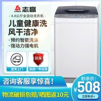 志高(CHIGO)4.8公斤小型迷你全自动洗衣机 儿童宝妈专用 强劲动力洗涤脱水一体 节能静音