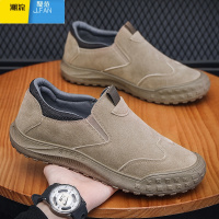 聚范男鞋夏季透气一脚蹬防滑耐磨工作鞋爸爸开车不累脚工地上班劳保鞋