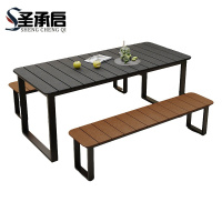 圣承启 休闲长桌椅 长160cm组合 套