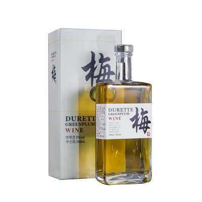 杜瑞特青梅酒梅子酒果酒8度低度女士酒单支单瓶500ml礼盒装