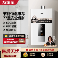 万家乐 12升燃气热水器 恒温智能变升 ECO节能电辅防冻WIFI智控 液化气12DP1