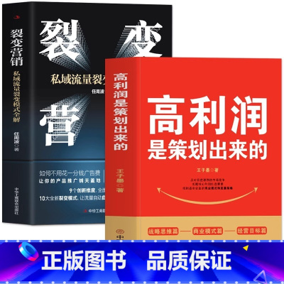 [2本]高利润是策划出来的+裂变营销 [正版]一家赚钱的公司是如何打造的+高利润是策划出来的+裂变营销 全三册王冲新书稳