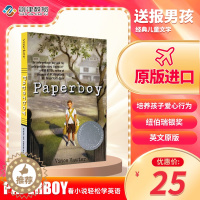 [醉染正版]英文原版小说 Paperboy 送报男孩 报童 儿童文学 青少年章节小说 英语课外读物 纽伯瑞文学奖银奖 英