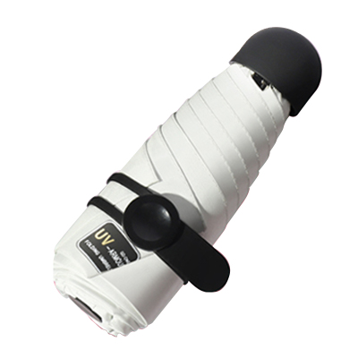 手动 五折钢骨玻纤 加厚黑胶布 橡胶漆手柄 YF-W2021013 晴雨两用伞