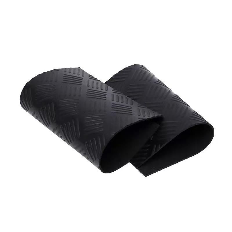 铁工邦 防滑橡胶板五道杠防滑橡胶垫 1.5米宽10米长5mm厚 卷