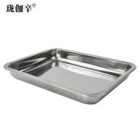 珑伽辛 特厚不锈钢无磁方盘 60*40*4.8cm/个