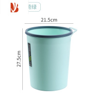 三维工匠创意彩色无盖手提垃圾桶家用客厅卫生间卧室厨房带压圈纸篓加厚桶