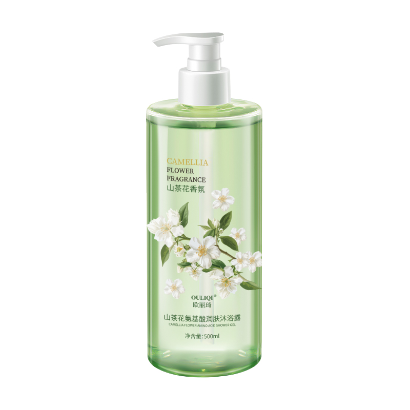 欧丽琦山茶花沐浴露深层清洁持久留香清透嫩滑沐浴露500ml