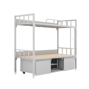 阿拉贡制式上下铺宿舍床钢制铁架高低床铁艺组合床14式双层床