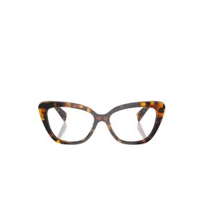 miumiu缪缪平光镜女防蓝光护眼清晰舒适豹纹猫眼型时尚轻盈办公 灰色