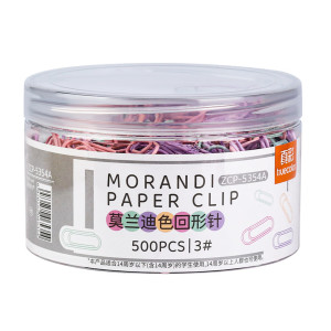 真彩彩色回形针办公用品曲别针文件书签回型针