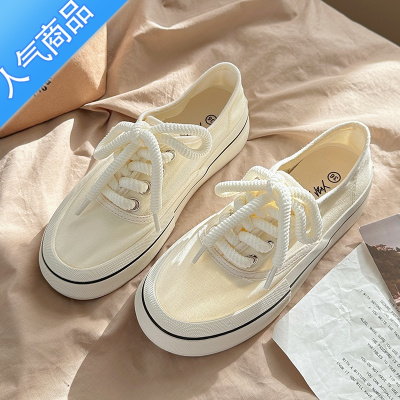 SUNTEK帆布鞋女2023新款夏季小白鞋女配裙子原创鞋子休闲运动板鞋