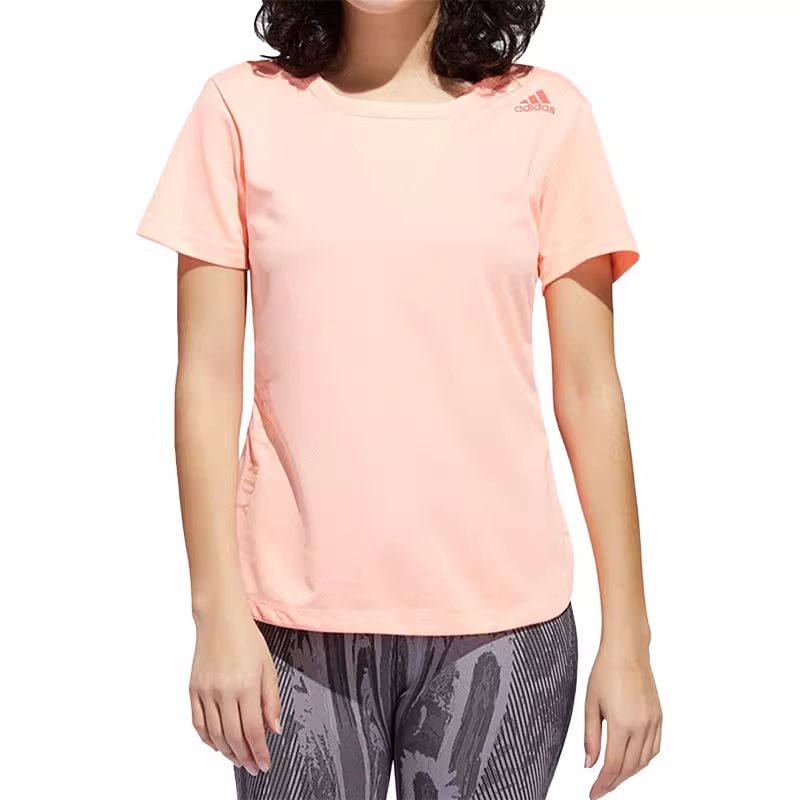 ADIDAS阿迪达斯短袖T恤运动休闲舒适圆领女装GF1960 Z