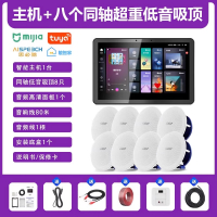 先科(SAST)智能AI家庭吸顶音响套装家用客厅无线蓝牙吊顶 智能语音主机+8个6.5英寸超重低音同轴吸顶音响
