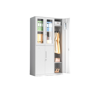 金佑莱更衣柜宿舍储物柜铁皮柜子玻璃文件柜资料柜凭证柜带工具柜 个(五门更衣柜)