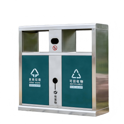 鑫睿辉 户外垃圾箱 不锈钢90*36*95cm 个