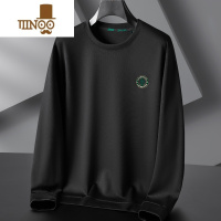 YANXU加肥加大码圆领卫衣男士宽松休闲长袖T恤胖人秋季套头打底衫上衣