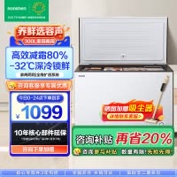 容声(Ronshen)300升家用商用卧式大冷冻柜冷藏冷冻转换大容量 一级能效 国补(珍珠白)BD/BC-300ZMSM