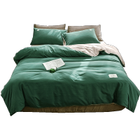 美帮汇床上被套四件套 简约民宿酒店风床单三件套学生铺盖上下铺0.9