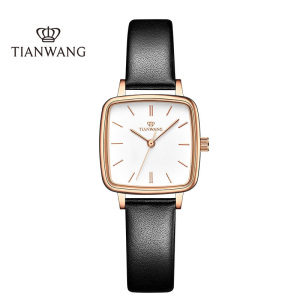 天王表手表 新品小方表石英表轻奢精致方形女表贝母表女士腕表LS31235