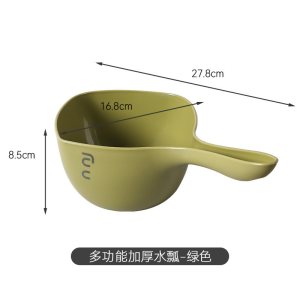 苏宁加厚水瓢大号长柄加深浇菜水舀厨房摔不坏面瓢家用塑料勺2112