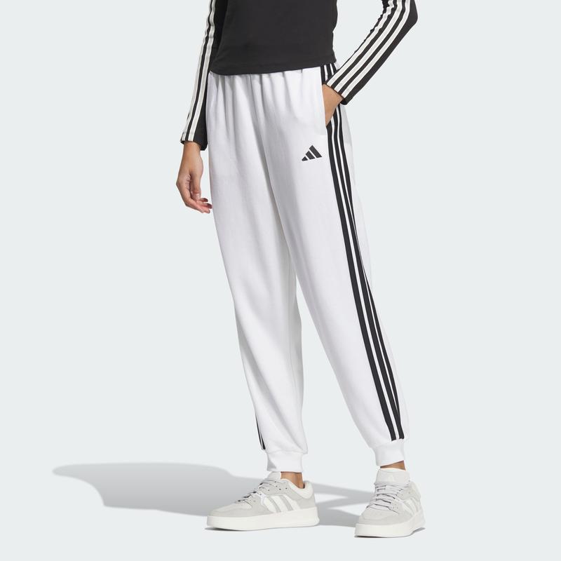 阿迪达斯(adidas)adidas棉质法式摇粒绒休闲宽松运动长裤女款舒适