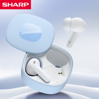 夏普真无线蓝牙耳机HP-TW60H<2024年12月新款顶配降噪>深度ANC主动降噪真无线入耳式蓝牙耳机运动游戏长续航蓝