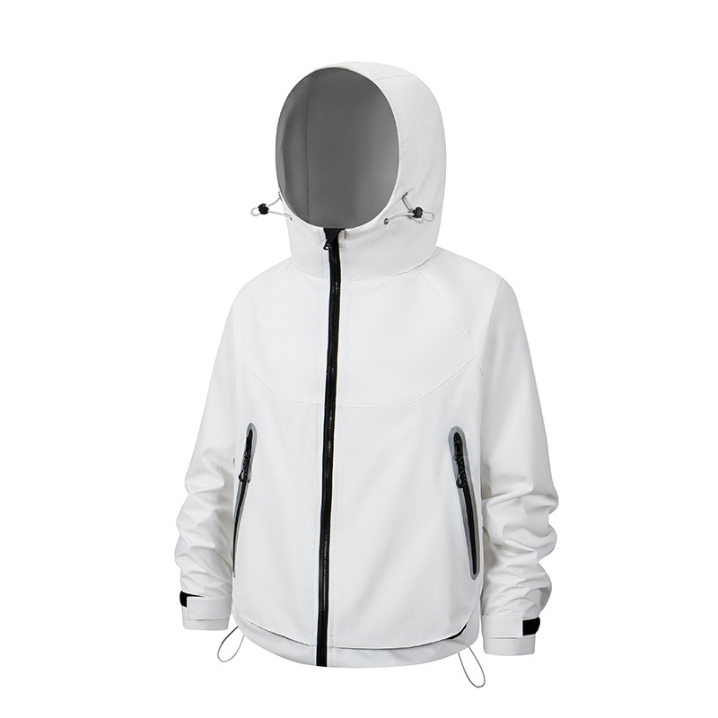 春秋男装户外徒步登山夹克男女同款外套连帽美式潮牌休闲男士夹克