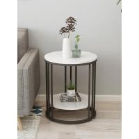 森美人轻奢大理石边几现代小茶几角几客厅沙发卧室边柜北欧小圆边桌